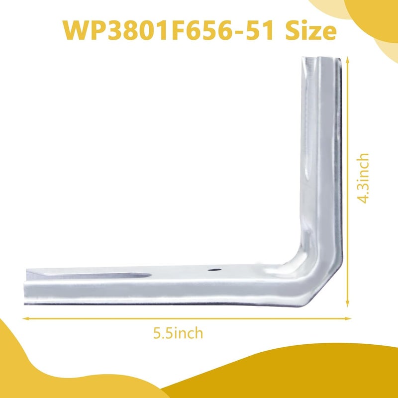 IWIWE حامل مضاد للانزلاق WP3801F656-51 متوافق مع ويرلبول، كينمور، كيتشن إيد، ماي تاك - Image 2